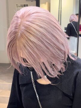 ベレーザ 渋谷(BELEZA) 2411外国人風カラーロイヤルパープルベイビーピンクこなれヘア