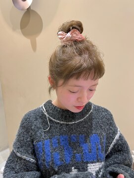 ネロ ヘアサロン ネイビー 渋谷(NERO HAIRSALON NAVY) 【近藤真帆】ミルクティーベージュ　ブリーチなし　ヘアセット