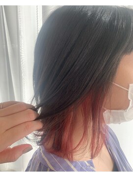 セム(sem) インナーカラーイヤリングカラーアクセサリーカラーピンク