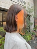【SHIANみら】イヤリングカラー×パステルオレンジ