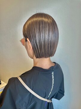 ヘアーラニッシュ 柏の葉キャンパス店(hair Lanish) 筋の出ないシークレットハイライト/20代30代40代/ミニボブ