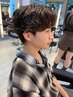  【質感＆もちUP】メンズカット＋ケアパーマ+クイックスパ