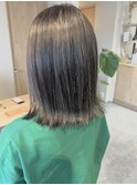 ハイライト＋切りっぱなしボブ　２０代３０代４０代