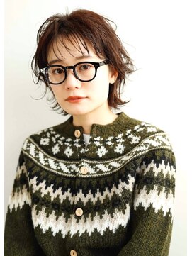 アムネシア 三軒茶屋(AMNESIA) ニュアンスパーマ/ショートボブ/おしゃれ女子ウルフヘア