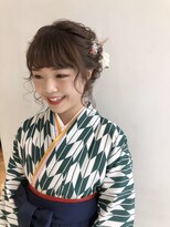 トリコ ショップアンドヘアサロン(tricot shop hair salon) 卒業式ヘアセット×袴着付け♪yu