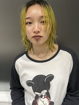 ダールヘア(dar hair)&nbsp;レイヤーボブ×イエローカラー/呉市美容院/REN