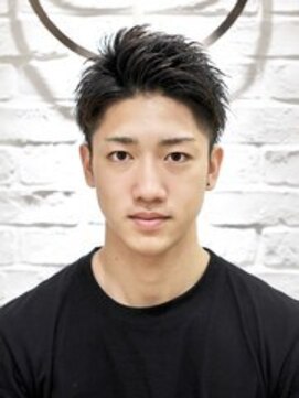 ヨシザワインク プレミアム 築地店(YOSHIZAWA Inc. PREMIUM) 黒髪爽やかツーブロックベリーショートアップバングパーマ