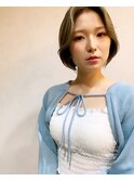 ◇大人可愛い20代30代40代50代ひし形ショートボブ前髪なし◇