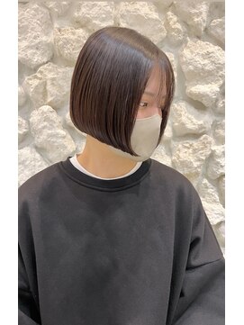 モアナ バイ ヘッドライト 沖縄東崎店(Moana by HEADLIGHT) Moana[東崎]BOB STYLE #前下がりボブ#艶髪#20代.30代.40代.50代.