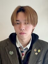 ビューエヒメ(VIEW EHIME)&nbsp;韓国風センターパートシースルーバングメンズ透明感カラー