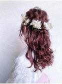 卒業式ヘア【　ゆるふわハーフアップ　】可愛いヘアアレンジです
