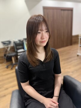 ハピネス クローバー 八木店(Happiness CLOVER) 韓国風レイヤー/小顔カット/マロンベージュ