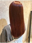 オレンジカラー ダブルカラー 暖色系 ダメージレス 艶髪