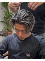 ステラ(STELLA)&nbsp;センターパート/メンズバレイヤージュ/メンズデザインカラー