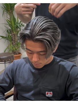 ステラ(STELLA) センターパート/メンズバレイヤージュ/メンズデザインカラー