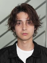 フィフス 天神大名(fifth)&nbsp;天神大名ルーズパーマメンズカットセンターパートウルフ30代