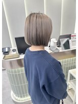 ロンドリゼル 札幌(Lond RiseL)&nbsp;オリーブグレー/前髪/ボブ/マロンベージュ/レイヤーカット/小顔