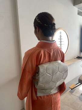 訪問着 × 上品まとめ髪セット