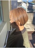 大人フェミニンショート×白髪ぼかし入ってハイライト　【衣笠】