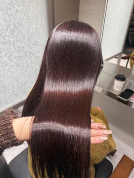 ルーカス(Lucas) ブリーチ無しチェリーブラウン♪