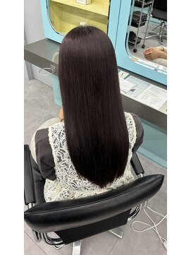 ノー バイ イオエ 西梅田(no. by ioe) ブリーチなしカラー/髪質改善/ミルクティーベージュ/小顔へア