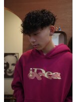 エディ(Edy)&nbsp;メンズスペインカール刈り上げカーリーパーマ外国人風眉毛カット