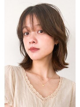 トレス(TRESS) ミディアムレイヤー レイヤーボブ ダークグレージュ 表参道