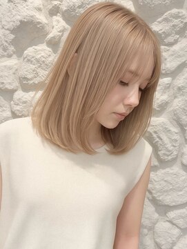 モアナ バイ ヘッドライト 上田店(Moana by HEADLIGHT) Moana【上田】#ブリーチ#ケアブリーチ#ミルクティーベージュ