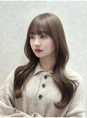 韓国スタイル/レイヤーカット/ミルクティーベージュ/Chihiro