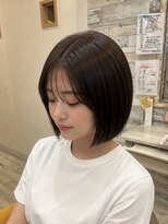 フゥカ 売市店(fuka)&nbsp;まとまる大人ボブ×ココアブラウンカラー　八戸