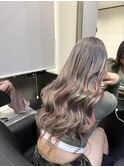 ピンクハイライト シルバーカラー MAYUKO