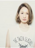 アップバングナチュラルボブ