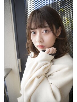 サロンドミルク 原宿(salon de MiLK) 【salon de MiLK 原宿】大人ウェーブ×透明感サファリベージュ