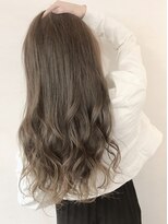 ブルー(BLUE)&nbsp;《Blue》#愛され柔らかロング#ミルクティーベージュ