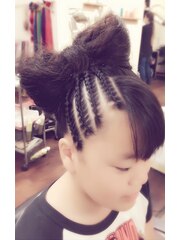 コーンローリボンヘアーセット