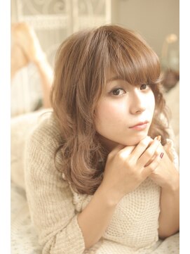 クラン(clan) エアリーミディ/ショートパーマ/黒髪/ホワイトアッシュ