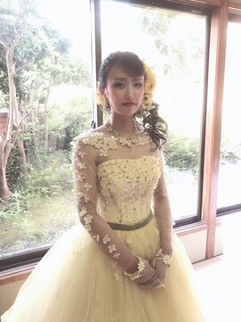 アムズヘアーファム ウェディングアレンジ