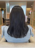 20代30代ブリーチなし透明感秋冬カラー 韓国風ロング