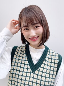 アイティー バイ アルバム 中野店(IT by ALBUM) ナチュラルボブ_ホワイトグレージュネビージュ_59002