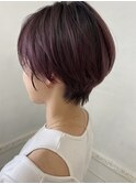 モーブピンクでお洒落に×オイルで可愛くなるショート★中村大輔