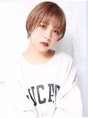 大人可愛い小顔美髪ツヤ髪前下がりショートバレイヤージュA4