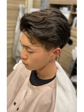 銀座マツナガ 神田店 20代30代◎ツーブロ刈り上げふんわりナチュラルパーマ