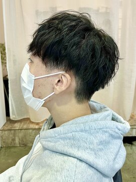 クロト(Clotho) マッシュショート/波巻きツイストスパイラルメンズカットパーマ