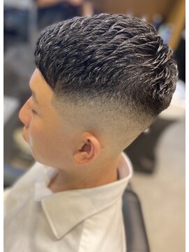 フランクスバーバーリザーブ 人形町店(FRANK’S BARBER RESERVE) 濡れパンハイスキンフェードクロップS