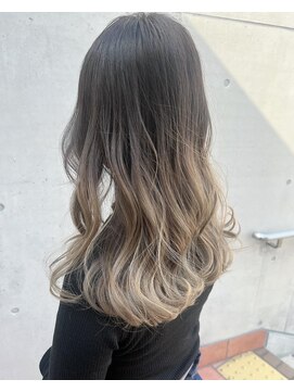 グロウバイニューヨークニューヨーク(Grow by NYNY) 【打越】セミロング×ミルクティーグレージュ