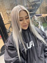 ラフ(LAFF)&nbsp;#バレイヤージュ#グレージュカラー#ボブウルフ#ココアベージュ