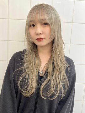 デート 下北沢(DATE) ダブルカラーブロンドベージュカラーケアブリーチハイトーン韓国