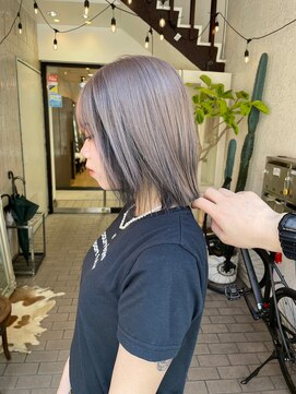 ヘアプレイスソル (HAIR PLACE SoL) レイヤーボブ/逆インナーカラー