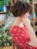 カバーヘア ブリス 戸田公園西口店(COVER HAIR bliss)&nbsp;くせ毛風パーマダークアッシュショートc5戸田公園20代30代40代