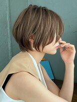 絶壁解消×グレージュカラー×大人ショートボブ【担当BISA】
